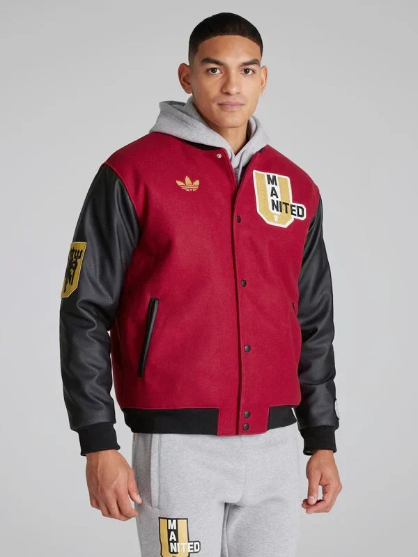 Adidas Manchester United VRCT Jacket Red and Black
