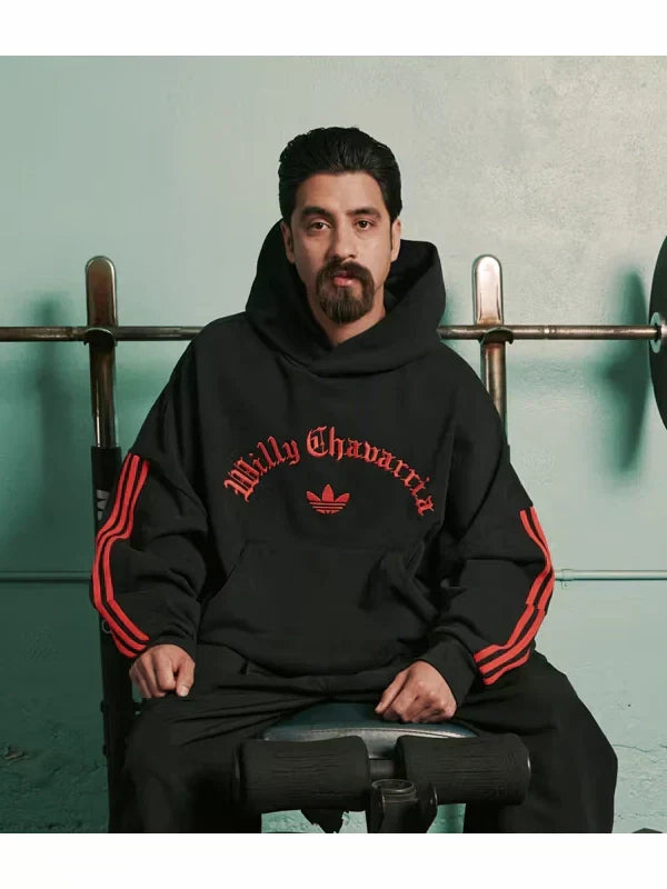 Adidas x Willy Chavarria WC Fleece Hoodie Black-Red