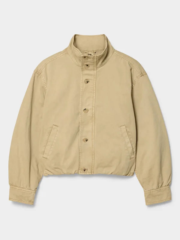 Aritzia Ferris Blouson Jacket Khaki