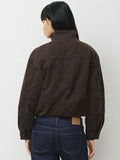 Aritzia Ferris Brown Blouson Jacket