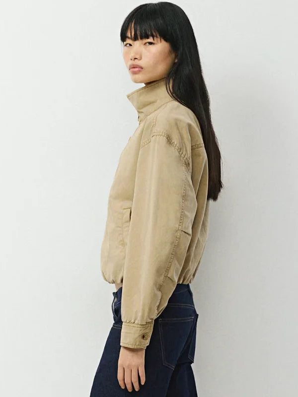 Aritzia Ferris Cotton Relaxed Lined Blouson Jacket