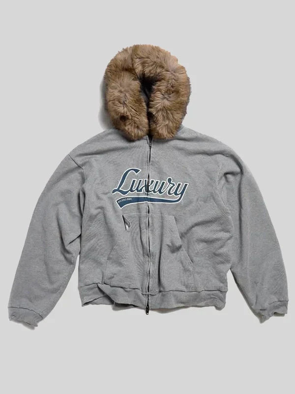 Balenciaga Luxury Hoodie Grey