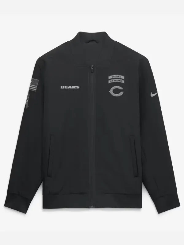 Chicago Bears Nike Salute to Service Bomber Jacket 2026