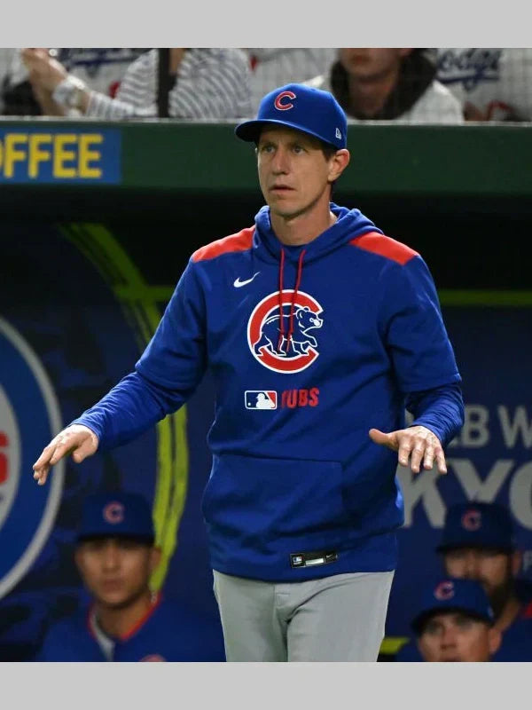Chicago Cubs Nike Hoodie Blue