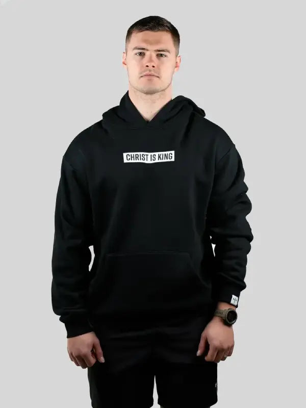 Christ is King Black Hoodie