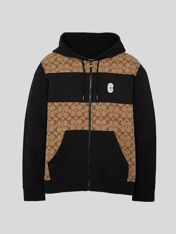COACH Signature Full Zip Hoodie