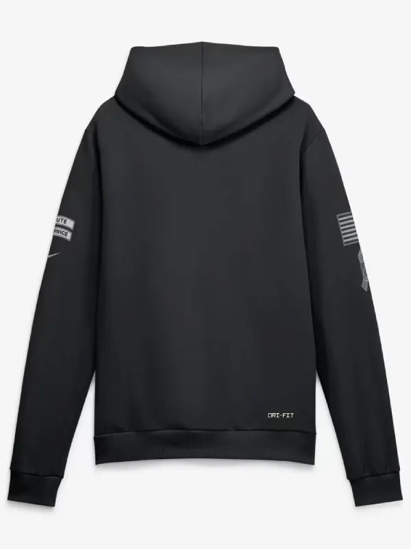 Detroit Lions Nike 2026 Salute to Service Sideline Dri-FIT Pullover Hoodie - Black