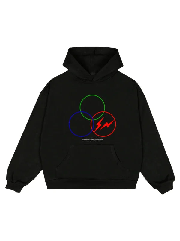 Fragment X Complex Con Rings Hoodie Black