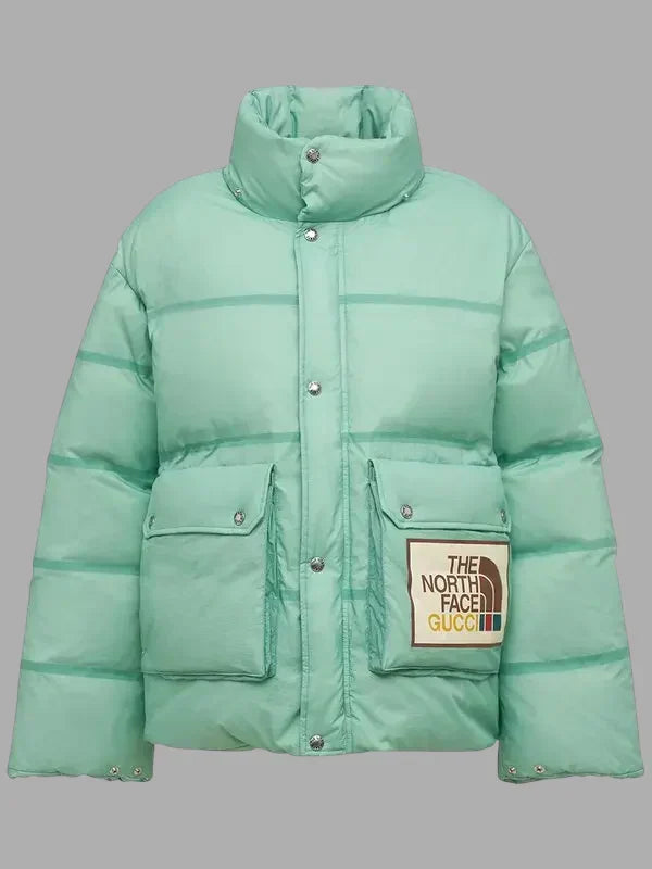 Gucci X The North Face Down Bomber Jacket Green