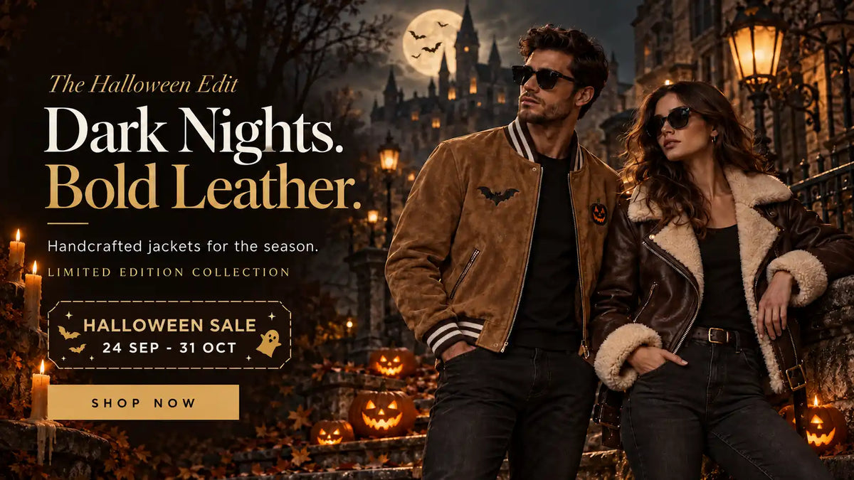 Halloween leather jacket sale