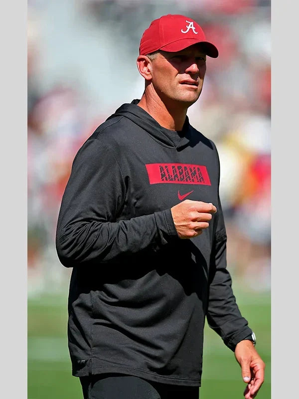 Kalen-Deboer-Black-Nike-Hoodie-Alabama