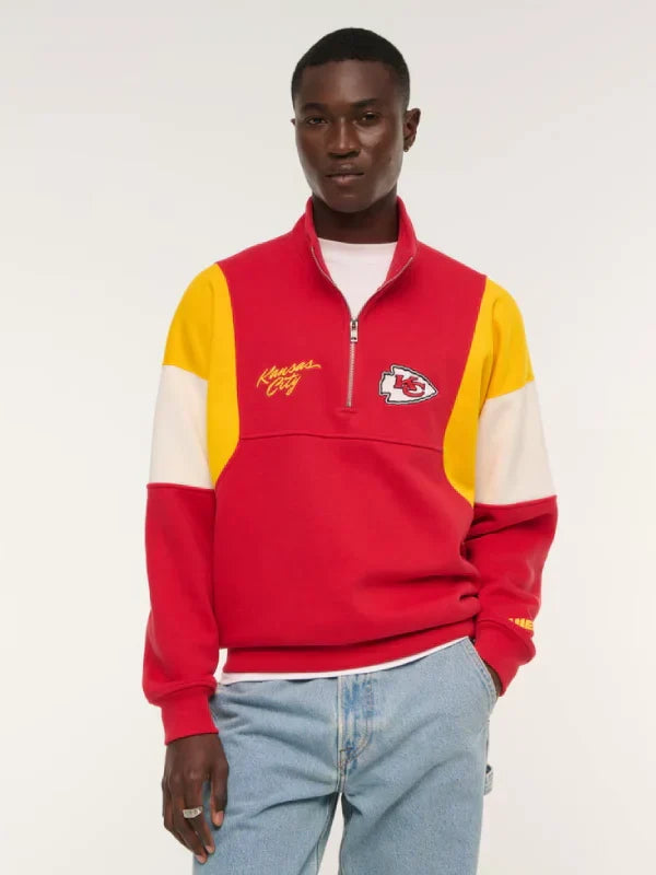 Kansas City Chiefs Abercrombie Half-Zip Sweatshirt
