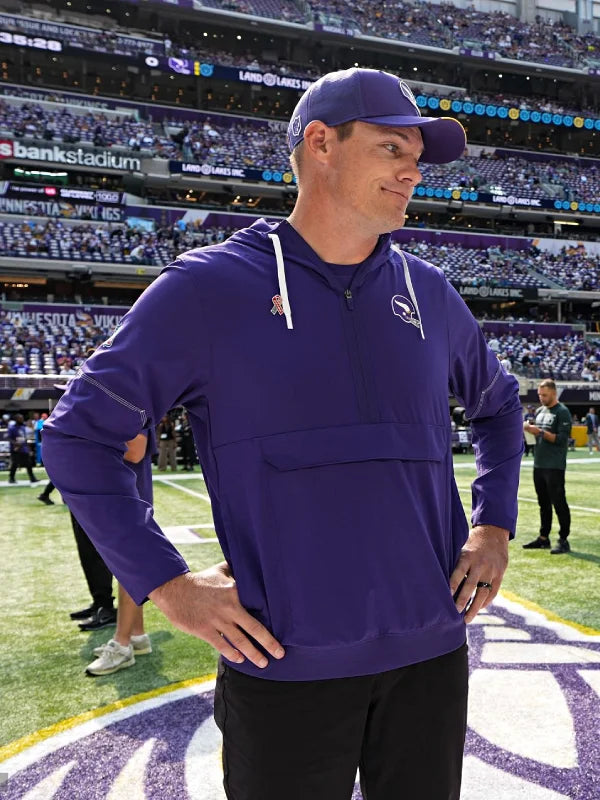 Kevin O_Connell Minnesota Vikings Anorak Jacket 2026
