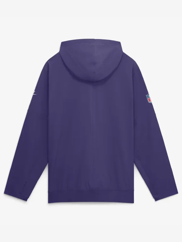 Kevin O_Connell Vikings Purple Anorak Jacket 2026