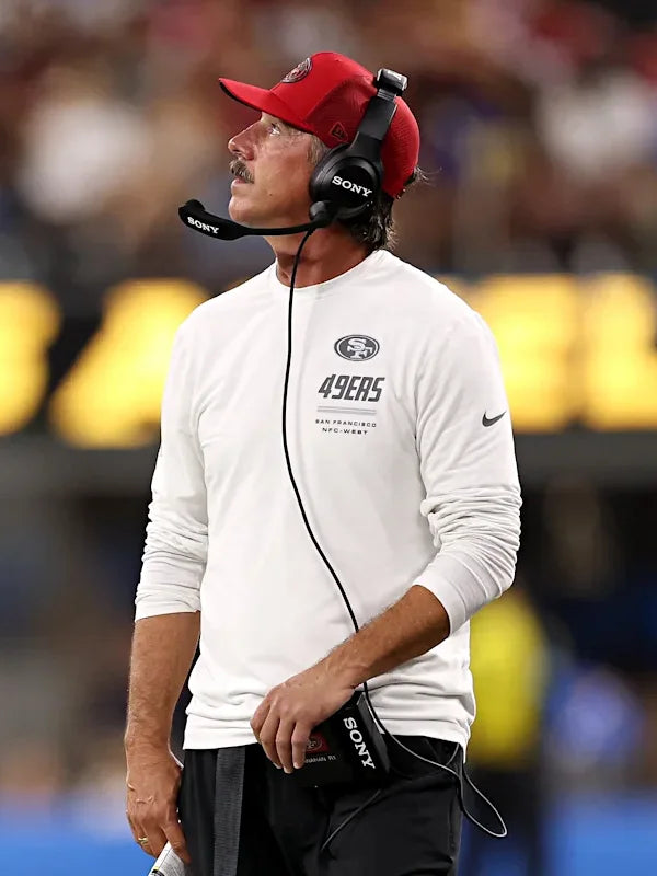 Kyle Shanahan 49ers White Long Sleeves T-shirt