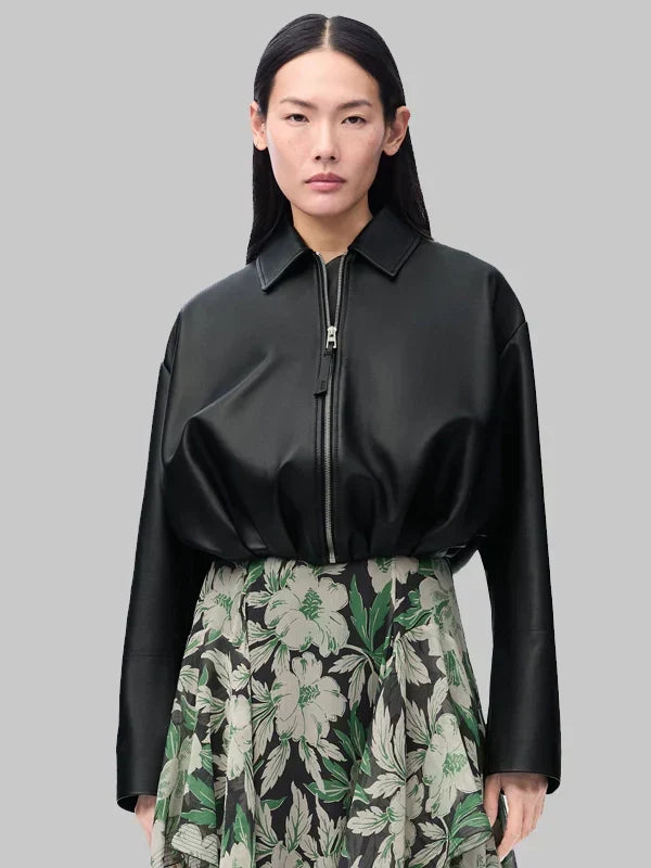 Loewe Leather Jacket Black