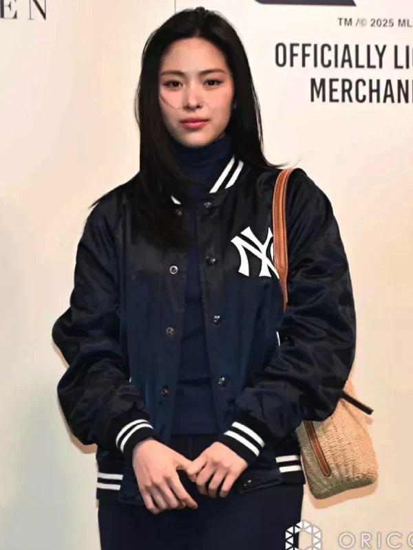 MLB Tokyo Series Ryujin Polo Ralph Lauren Yankees Black Satin Jacket Ryujin