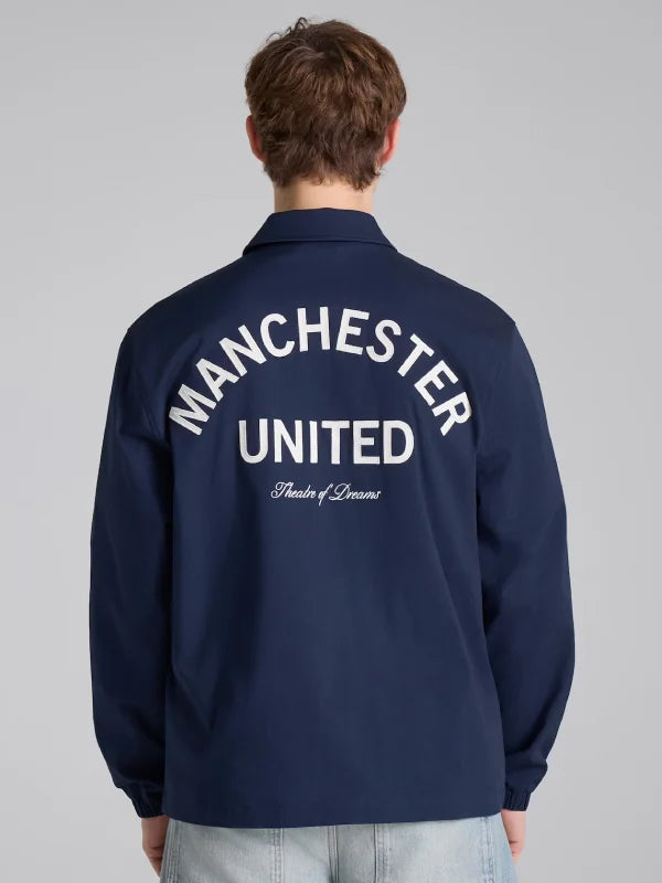 Man Utd Theatre of Dreams Coach Jacket Navy