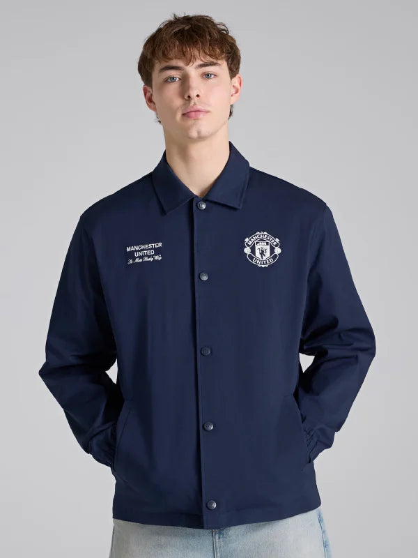 Manchester United Theatre of Dreams Coach Jacket Navy