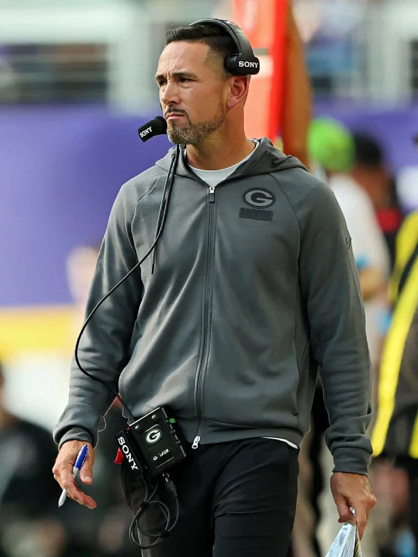 Matt LaFleur Packers Zip-Up Hoodie 2026