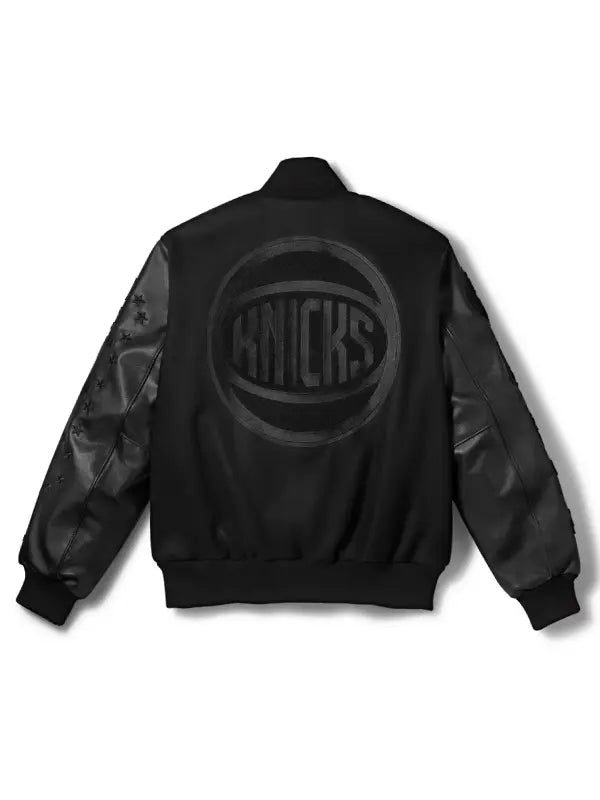 Men's New York Knicks Nike Black 2026 NBA Finals Champions Limited Edition Premium Full-Snap Jacket