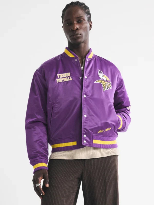 Minnesota Vikings Abercrombie Varsity Bomber Jacket
