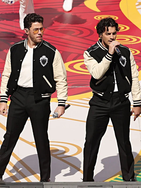NFL Halftime Show Jonas Brothers Varsity Jacket