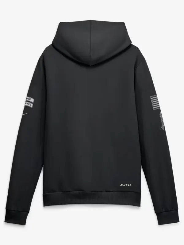 New England Patriots Nike 2026 Salute to Service Sideline Dri-FIT Pullover Hoodie - Black