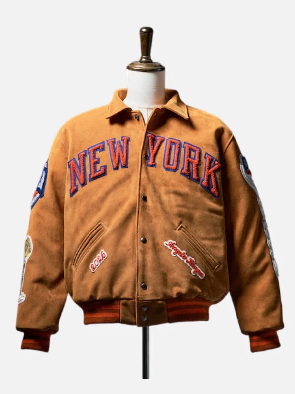 New York Knicks 2026 Champions Suede Jacket