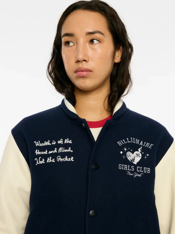 New York Yankees Billionaire Girls Club Varsity Jacket