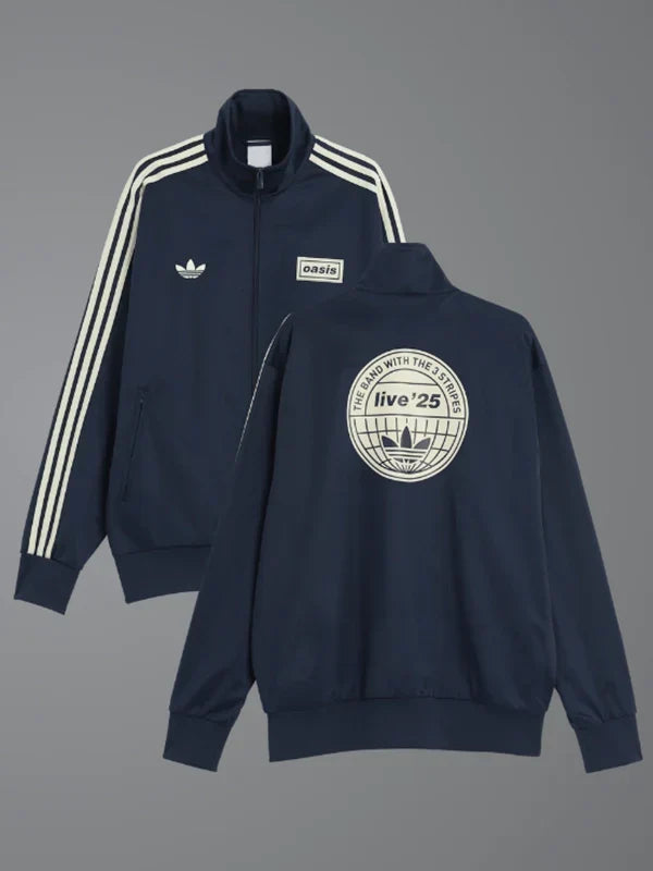 Oasis Adidas Track Jacket Blue
