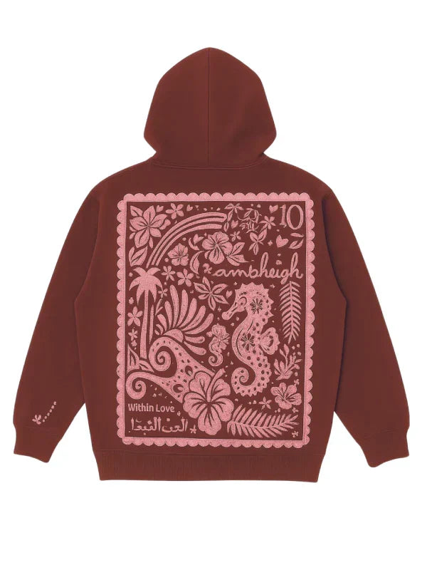 PPP X Embreigh Hoodie Burgundy