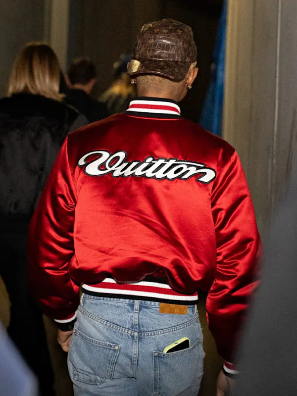 Pharrell Williams Louis Vuitton Red Jacket
