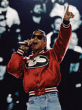 Pharrell Williams Louis Vuitton Red Varsity Jacket