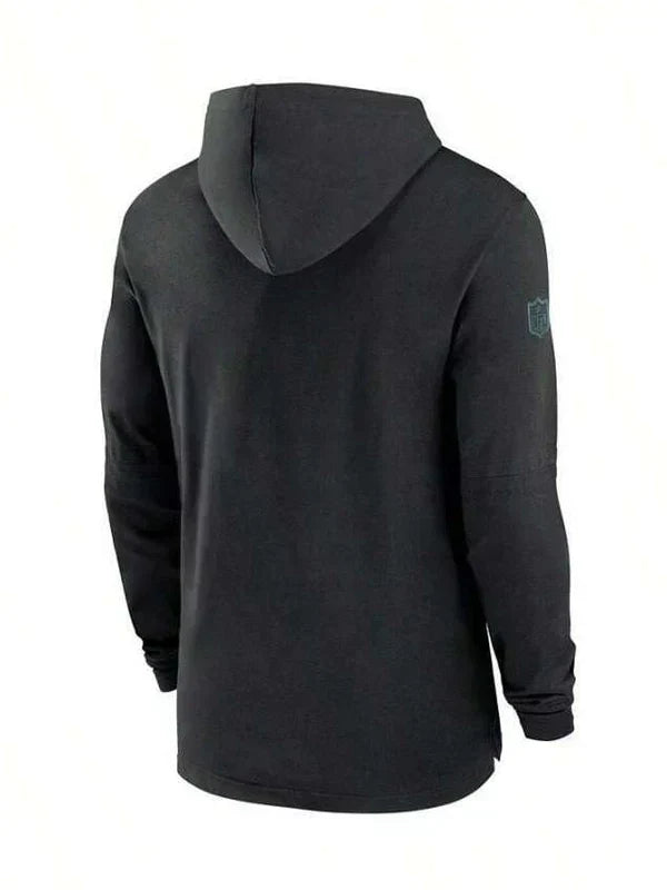 Philadelphia-Eagles-Sideline-Black-Hoodie-Long-Sleeve-T-Shirt
