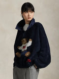 Polo Ralph Lauren bear fleece mockneck sweatshirt