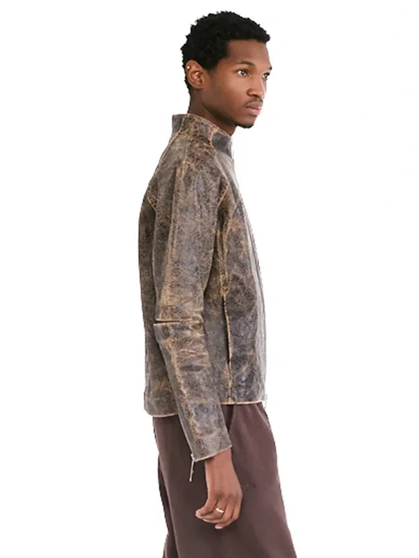 Raglan Leather Jacket VIVET