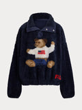 Ralph Lauren Polo Bear High Pile Fleece Mockneck Sweatshirt