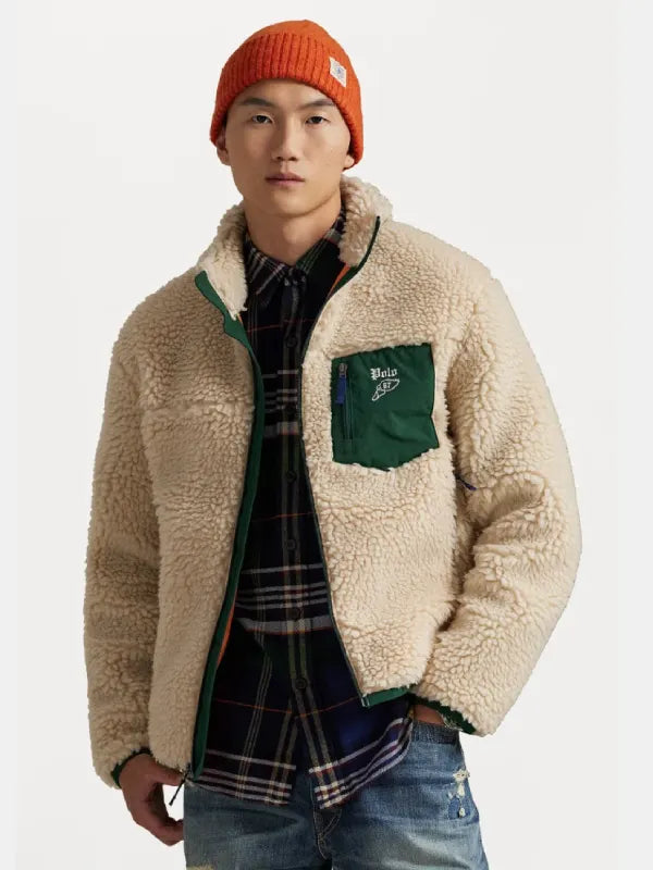 Ralph Lauren Polo Logo Pile Fleece Jacket