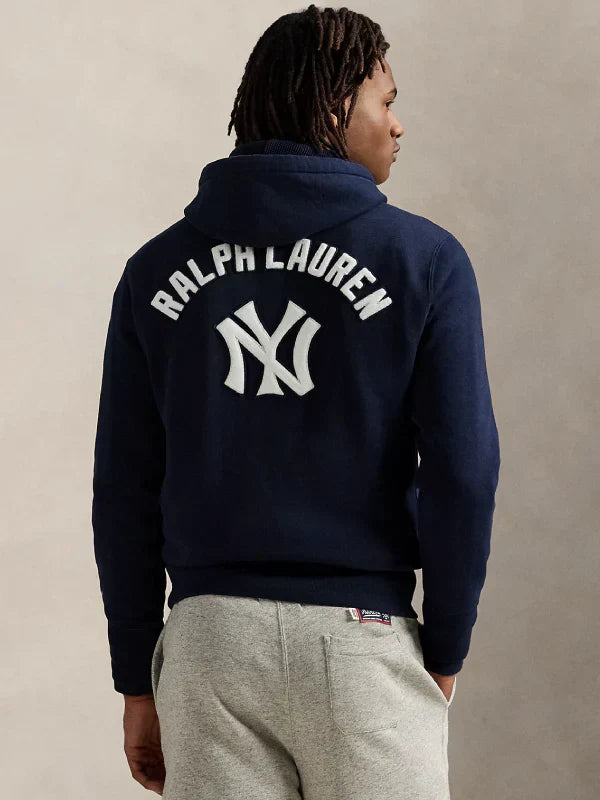 Ralph Lauren Polo Yankees Hoodie Blue