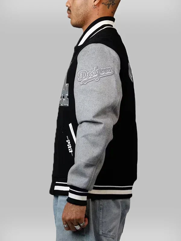 Reverse French Terry Dodgers Varsity Jacket