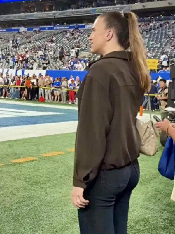 Sabrina_Ionescu_Brown_Bomber_Jacket