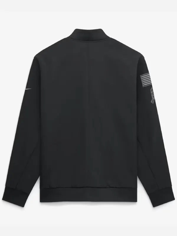 San Francisco 49ers Nike 2026 Salute to Service Sideline Full-Zip Bomber Jacket - Black