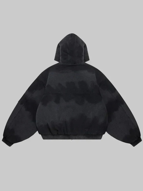 Shige 15oz Canvas Clasp Bomber Jacket Black