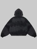 Shige 15oz Canvas Clasp Bomber Jacket Black