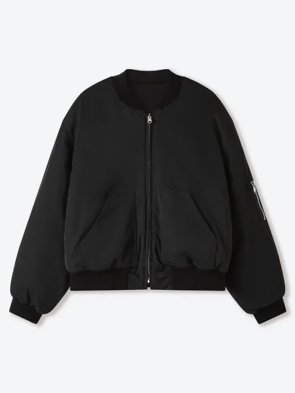 Shinzo Japanese Wool Reversible Bomber Jacket