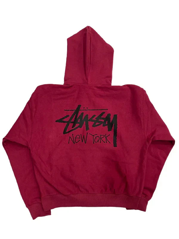 Stussy New York Hoodie Red