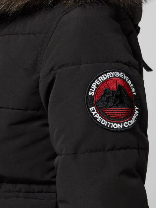 Superdry Everest Puffer Bomber Jacket Black