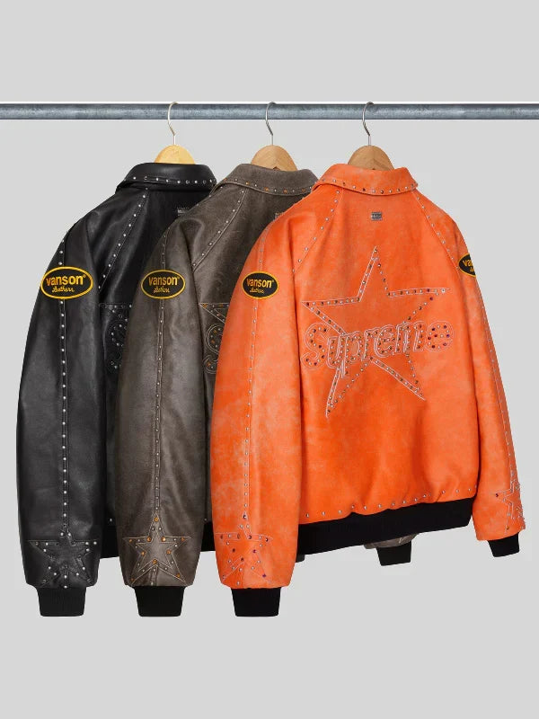 Supreme Vanson Leathers B.B Simon Bomber Jacket
