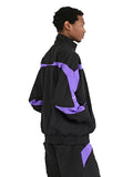 VIVET Black and Purple Track Jacket